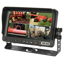 7 Inch Digital Color Rearview Camera System with Quad Monitor